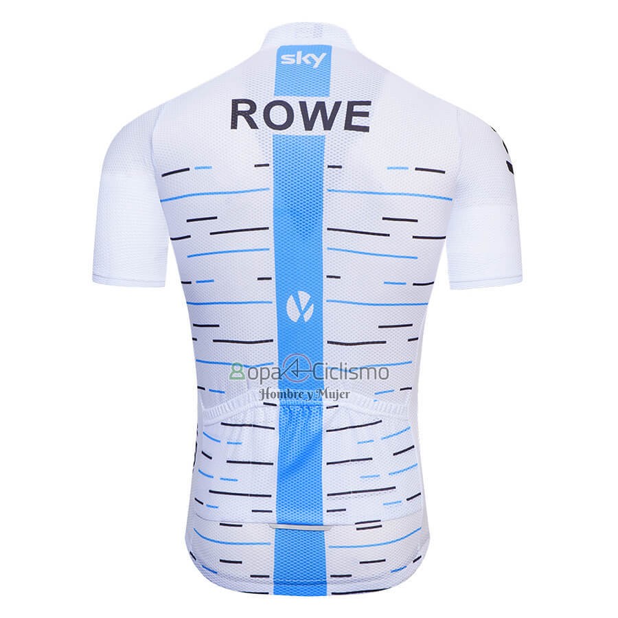 Sky Ropa Ciclismo Culotte Corto 2018 Mangas Cortas Blanco Azul